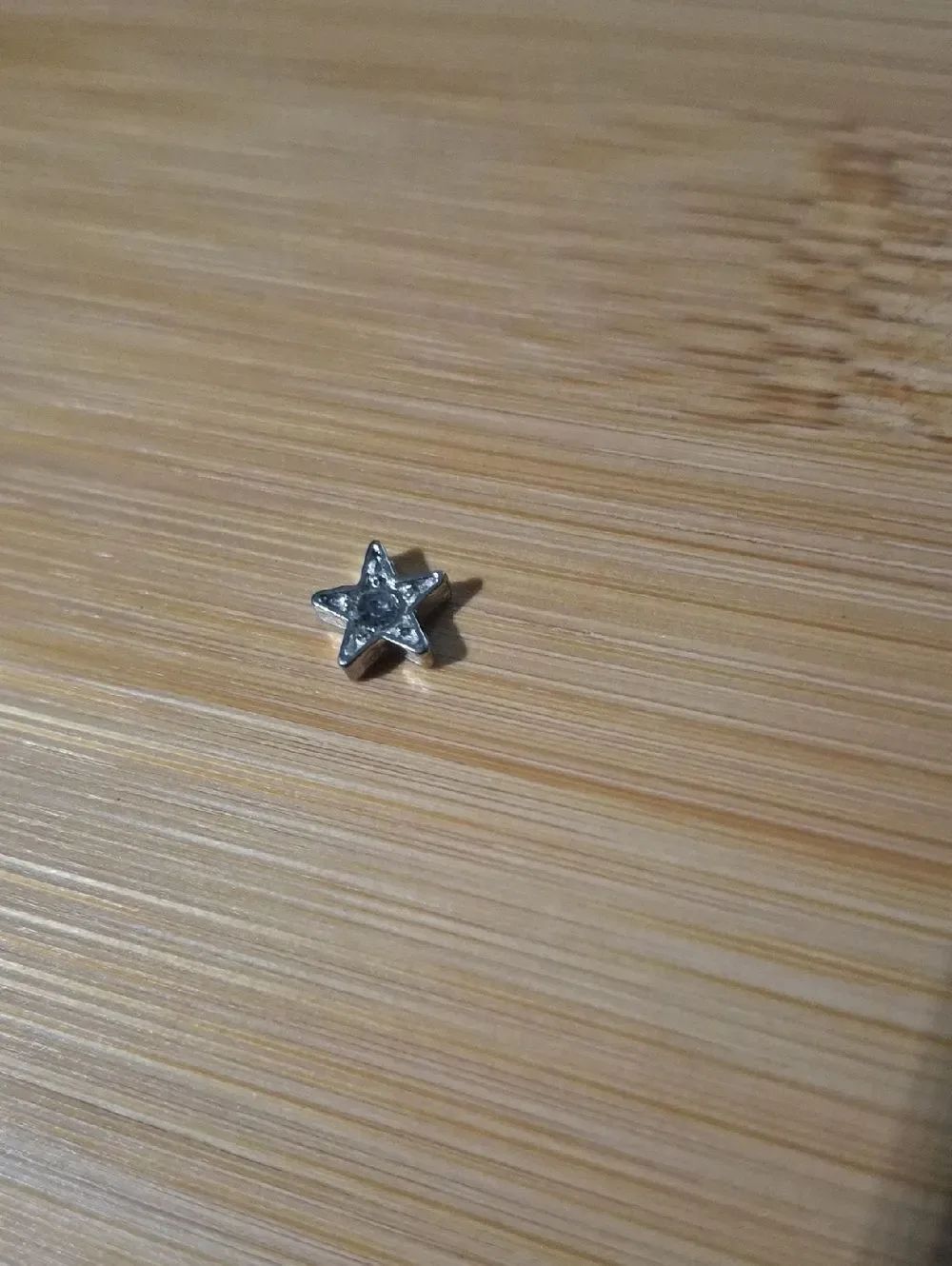 Star Charm With Rhinestones For Floating Lockets